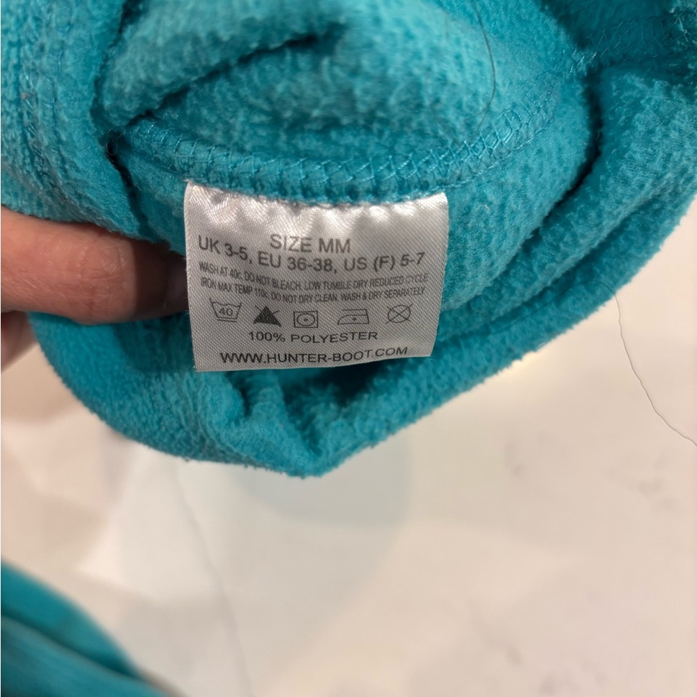 Hunter tall boots liners, teal - Picture 2 of 4